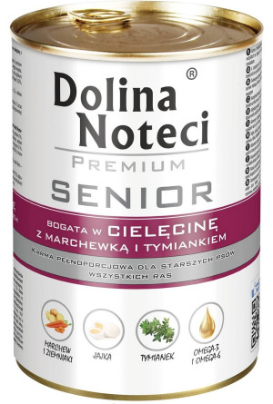DOLINA NOTECI Premium Senior - Cielęcina Marchew Tymianek 400g