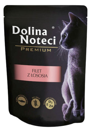DOLINA NOTECI Filet z łososia dla kota 85g (saszetka)