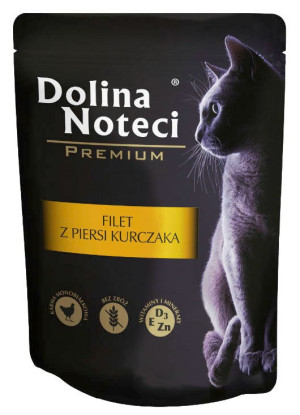 DOLINA NOTECI Filet z kurczaka dla kota 85g (saszetka)
