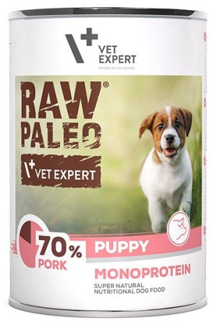 RAW PALEO Puppy Pork Monoprotein 400g