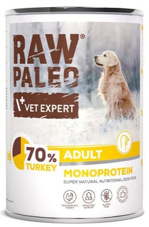 RAW PALEO Adult Turkey Monoprotein 400g 6x 400g