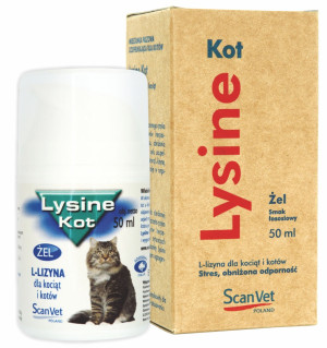 SCANVET Lysine - Preparat z L-Lizyną dla kociąt i kotów 50ml