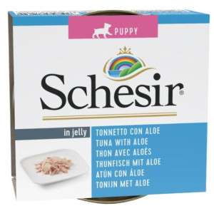 SCHESIR DOG Puppy Tuna with aloe in jelly (puszka) 150g