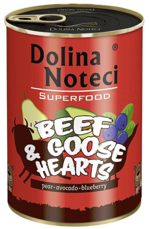 DOLINA NOTECI Superfood Wołowina i Serca Gęsi 800g