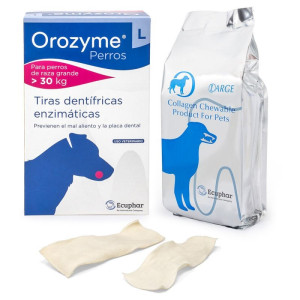 OROZYME Collagen Strips Płatki kolagenowe do żucia L