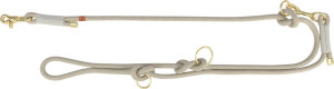 TRIXIE Soft Rope Smycz regulowana dla psa - szary/jasnoszary