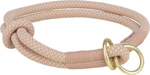TRIXIE Soft Rope Obroża zaciskowa dla psa - różowy/jasnoróżowy XS-S