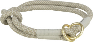 TRIXIE Soft Rope Obroża zaciskowa dla psa - szary/jasnoszary XS-S
