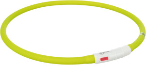 TRIXIE Migająca obroża z silikonu USB - zielony