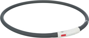TRIXIE Migająca obroża z silikonu USB - czarny/czerwony