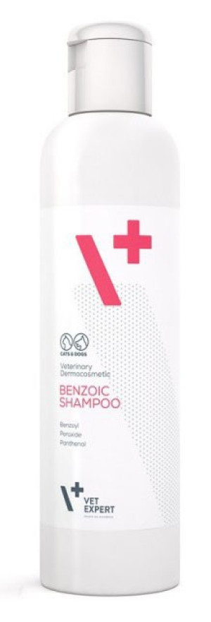 VETEXPERT Benzoic Shampoo - Szampon na przetłuszczanie 250 ml