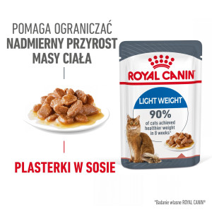 ROYAL CANIN Light Weight Care karma mokra w sosie dla kotów dorosłych, z tendencją do nadwagi 85g