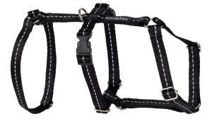 AMIPLAY Reflective Szelki regulowane Safety - Czarny S