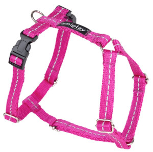 AMIPLAY Reflective Szelki regulowane Guard - Różowy S