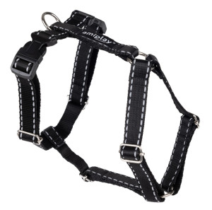 AMIPLAY Reflective Szelki regulowane Guard - Czarny S
