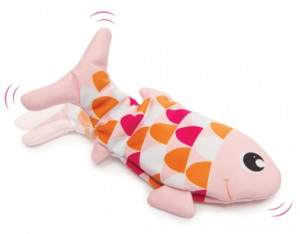 CATIT Groovy fish zabawka dla kota z kocimiętką ładowana USB 25cm - kol. różowy