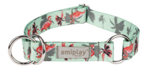 AMIPLAY BeHappy Obroża półzaciskowa - Flamingo M