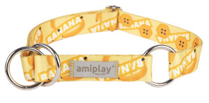 AMIPLAY BeHappy Obroża półzaciskowa - Banana M