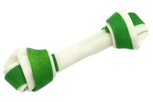 MACED Kość wiązana biało-zielona 11 cm