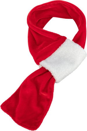 TRIXIE Xmas Szalik dla psa plusz - biało/czerwony 50 cm