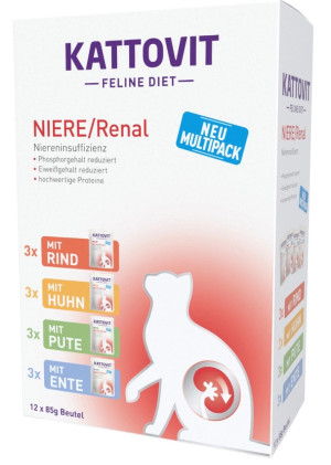 KATTOVIT Feline Diet Renal Multipack 12x 85g