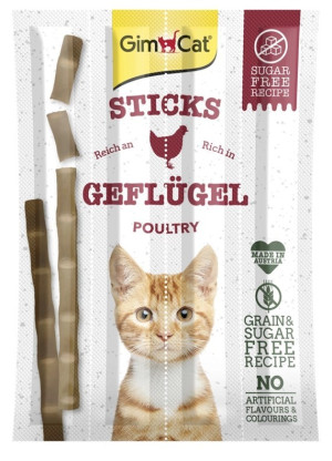 GIMCAT Sticks Paluszki dla kota z drobiem 4 szt.