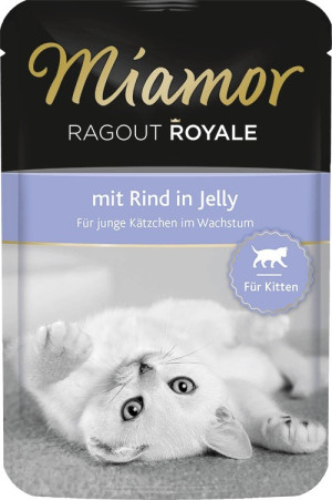 MIAMOR Ragout Royale Kitten - Wołowina w galaretce 100g