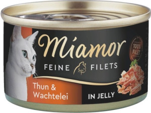 MIAMOR Feine Filets w galaretce - tuńczyk i jajko przepiórki 12x 100g
