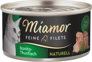 MIAMOR Feine Filets Naturelle w sosie własnym - tuńczyk bonito 12x 80g