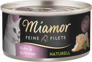 MIAMOR Feine Filets Naturelle w sosie własnym - kurczak i szynka 12x 80g