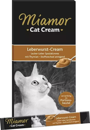 MIAMOR Cat Confect - Leberwurst Cream pasta z wątróbką 6x15g