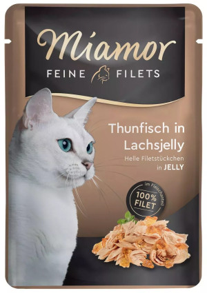 MIAMOR Feine Filets w galaretce saszetka - tuńczyk z łososiem 100g