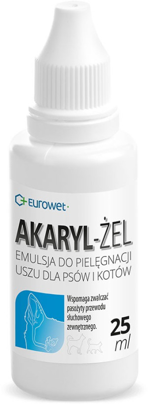 EUROWET Akaryl - żel do pielęgnacji uszu 25ml
