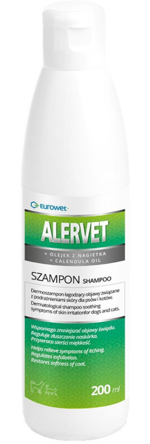 EUROWET Alervet - szampon łagodzący podrażnienia skóry 200 ml