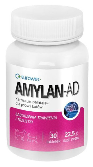 EUROWET Amylan AD - zaburzenia trawienia 30 tabl.