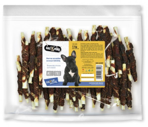 HAU MIAU patyki ze skóry z kaczką 1kg