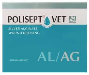 POLISEPT VET Opatrunek AL/AG na rany 10 x 10cm 3 szt.