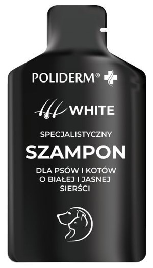 POLIDERM Szampon White dla psów o białej i jasnej sierści saszetka 15 ml
