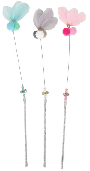 FARM COMPANY Wędka dla kota w wiosennych kolorach 45 cm