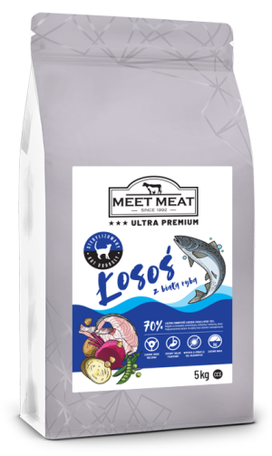 MEET MEAT Cat Sterilised Salmon with White Fish 300g