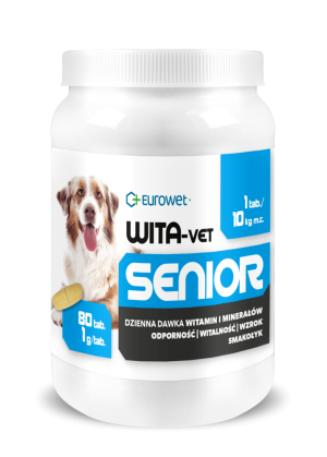 EUROWET Wita-Vet Senior - pies 80 tabl.