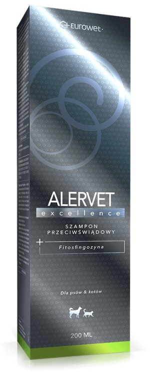 EUROWET Alervet Excellence - szampon przeciwświądowy z fitosfingozyną dla psów i kotów 200ml