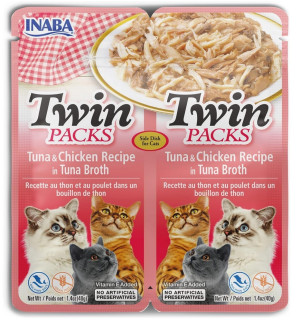 INABA CAT Twin Tuna and Chicken 2x 40g
