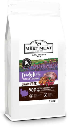 MEET MEAT Grain Free Light Adult Turkey 2kg