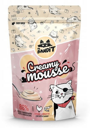 MR. BANDIT Cat Creamy Mousse Chicken and Shrimp - Kurczak i Krewetka 60g
