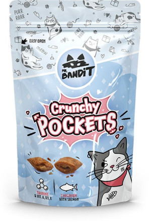 MR. BANDIT Cat Crunchy Pocekts with Salmon - Łosoś 40g