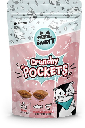 MR. BANDIT Cat Crunchy Pocekts with Tuna and Shrimp - Tuńczyk i Krewetka 40g