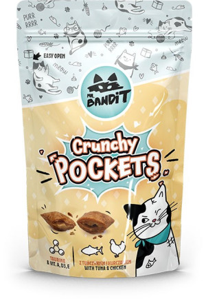 MR. BANDIT Cat Crunchy Pocekts with Tuna and Chicken - Tuńczyk i Kurczak 40g