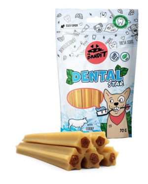 MR. BANDIT Dental Stars with Beef - Wołowina 70g