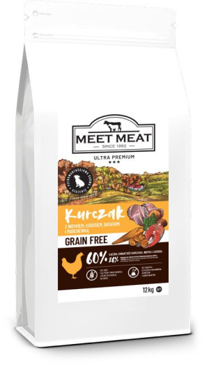 MEET MEAT Grain Free Puppy Chicken, Sweet Potatoes & Carrots 12kg
